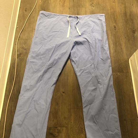 Soft weave Women’s Light Blue Jogger Pull-On Scrub Pant Size Large - Picture 6 of 12